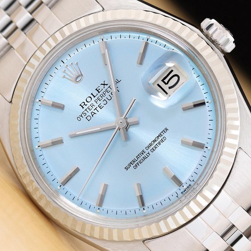 Rolex datejust ice - ice, blue