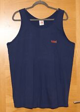 Hanes "VITTEL" French Water Blue Athletic Shirt Summer Sleeveless Vest XL 44" CH