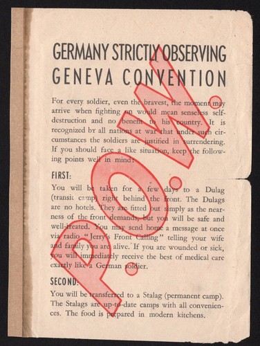 Ww2 german propaganda - ww2, leaflet