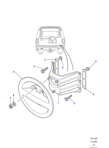 Land rover spare wheel - land,