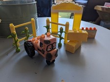 Disney Cars Mega Bloks Tractor Tippin Set with Chewall Tractor  Rare 