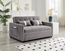 3-in-1 Grey Sofa Bed with