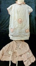 BUNDLE of VINTAGE DOLL CLOTHING, DOLL DRESS and JACKET, DOLL OUTFIT c. 1940's