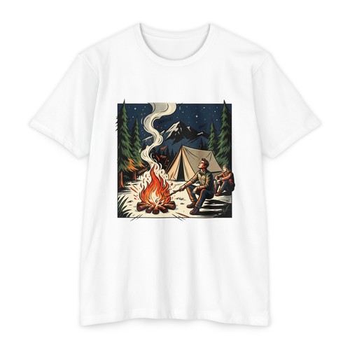Campfire scene shirt - scene, |