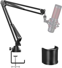 TONOR T10 Microphone Boom Arm, Adjustable Microphone Stand Mic Arm Clip Holder