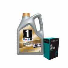 Engine Oil 0W40 5L Mobil 1 FS - Audura Oil Filter Service Kit Fully Synthetic