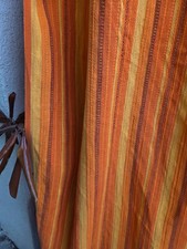 Orange vintage curtain, one