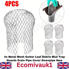 4PCS Metal Mesh Gutter Leaf