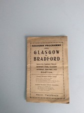 GLASGOW V BRADFORD 22.05.1937 INTER CITY GAME PLAYED AT HAMPDEN PARK GLASGOW