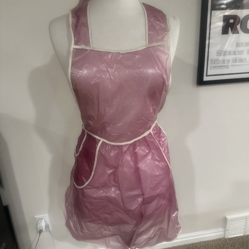 Vintage vinyl apron 1940s - vintage,