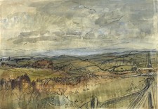 Rural Landscape - Watercolour Painting - 20th Century