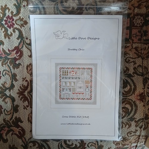 Shabby chic cross - cross, stitch