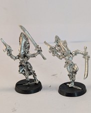 2 x Warhammer 40k - Eldar HOWLING BANSHEE - Metal Aeldari (1999 Banshees)