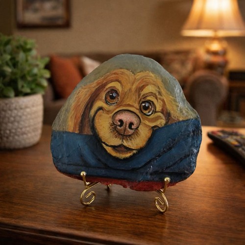 Roseland art painting stone - art, on