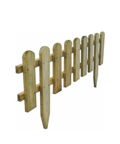 Natural wood picket garden - wood,