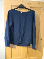 Uniqlo Women's Blue Long Sleeve Top