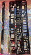 Car number plate holder set of