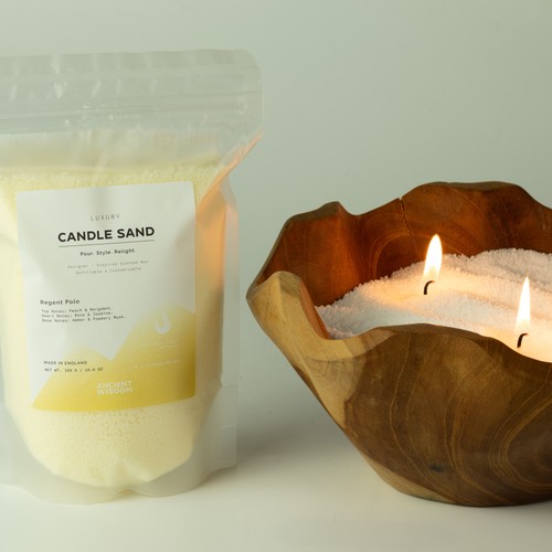 Fragranced candle sand dusty - candle,