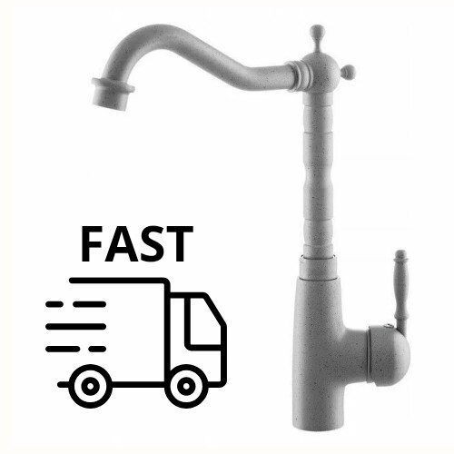 Tap faucet grey brass - brass, vintage