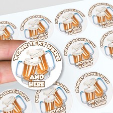 Personalised Beer Stickers Labels Decorations Party Birthday Thank You Stag Do