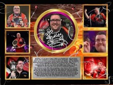 Stephen Bunting Darts 180 dart bord print poster advertise champion Netherlan