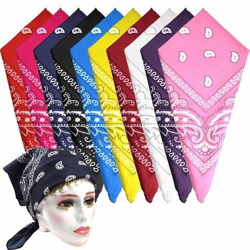 Cotton paisley bandanas cowboy - cotton,