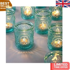 12 PCS Turquoise Tealight