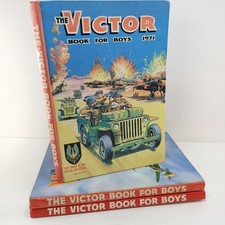 The Victor Book For Boys 1971 1972 1973 Vintage Thomson & Co Annuals War Action