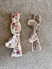 Ladies Floral Material Headbands with Bow ~ Knot - Primark