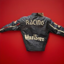 Vintage Motorcycle Leather Jacket. Brown Leather 