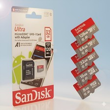 SanDisk Ultra Micro SD Card Memory Card with Adapter 16GB 8GB 32GB 64GB 128GB UK