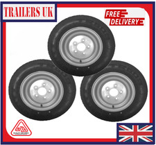 3x WHEEL AND TYRE 195 55 10C 5