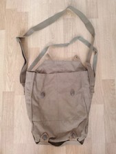 Czech M60 Military Gas Mask Bag with Shoulder Straps Khaki Canvas