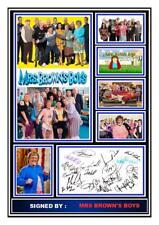 281) mrs browns boys cast signed photograph framed unframed tv memorabilia +++++