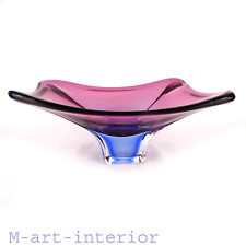 Large Glass Bowl, Purple Blue