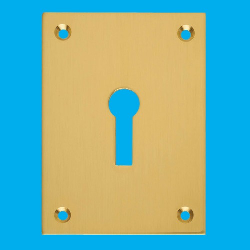 Rectangle brushed brass - rectangle,