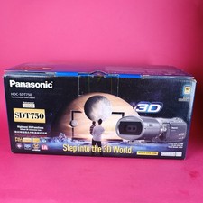 Panasonic HDC-SDT750 Handheld High Definition 3D Camcorder Silver Tested Boxed