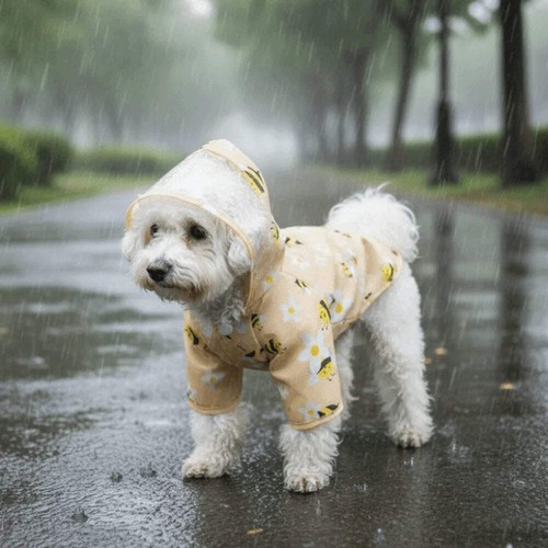 Pet clothing cartoon bee print - clothing,