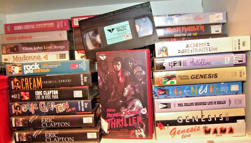 Vhs music video - vhs, tapes