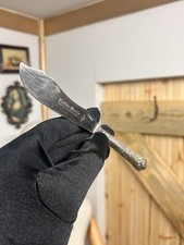 Vintage Butter Knife With Hallmarked Silver Handle-1975-Sheffield-H.B