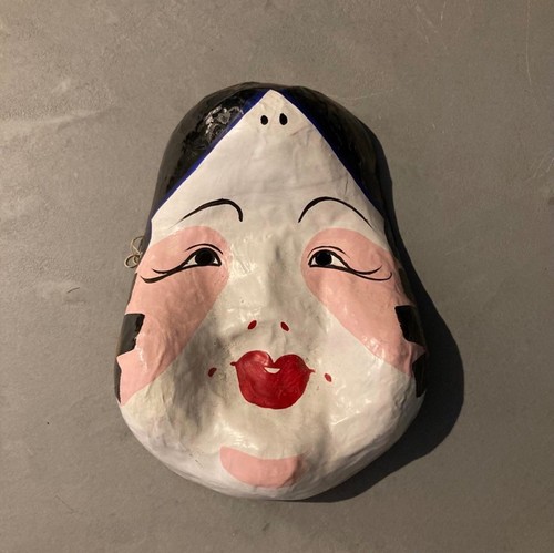 Rare japanese paper mache mask - rare,
