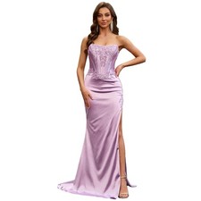 Satin Long Prom Dress