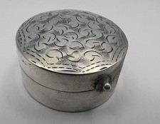 Sterling Silver Circular Pill