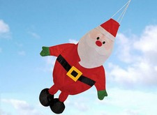 Santa Father Christmas or Xmas Snowman Windsock, fly on a telescopic flag pole