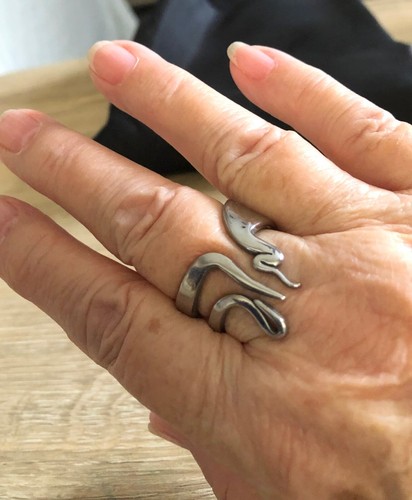 Stainless steel fork ring - steel,