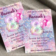 10 Personalised Girls Pink