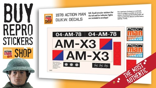 Action man dukw stickers - dukw,