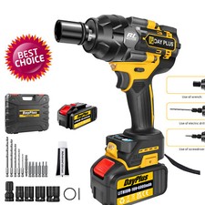 2800Nm Cordless Electric Impact Wrench Drill 3 Speed Gun Ratchet Driver Battery