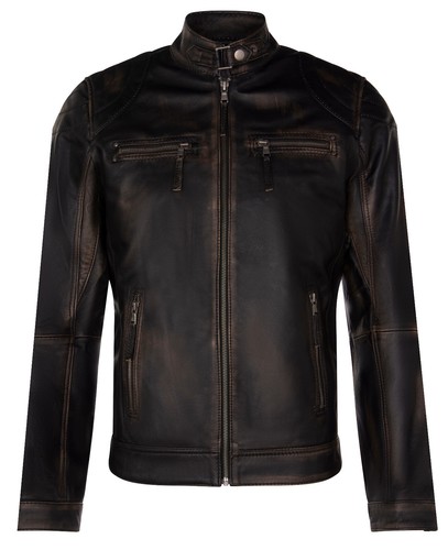 Men black leather - men's, biker