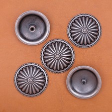 10PCS 3.5 CM ANTIQUE SILVER